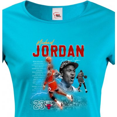 Dámské tričko Michael Jordan Modrá – Zboží Mobilmania