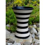Dekorativní váza malá (pruhy, 16 cm) – Hledejceny.cz