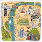 Pohlednice - Mapa Prahy – Sleviste.cz