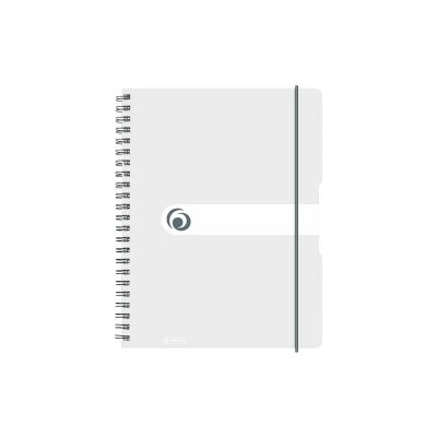 Herlitz Spirálový blok easy orga A4 čtvereček transparentní bílá – Zboží Živě