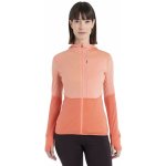 Icebreaker Wmns Merino 200 Realfleece Descender LS Zip Hoodie Glow/Tang/Cb – Zboží Mobilmania