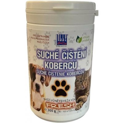 Jolly Práškový čistič pro suché číštění koberců Fresh, pro domácí mazlíčky 300 g – Sleviste.cz