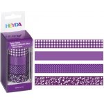 Heyda papírová 1,5 cm x 5 m fialový mix 4 ks – Zboží Dáma