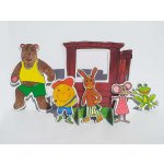 Marionetino pohádka o koblížkovi Boudo budko loutky kulisa – Zboží Dáma