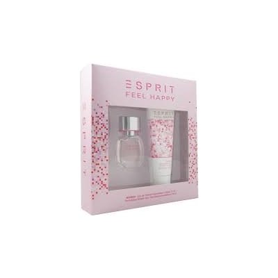 Esprit Feel Happy For Women EDT 15 ml + sprchový gel 75 ml dárková sada – Hledejceny.cz