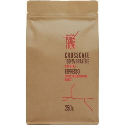CROSSCAFE Káva CC 100% Brazil zrnková 250 g – Hledejceny.cz