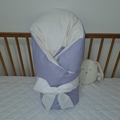 Pro útulný domov Povlak na péřovou zavinovačku Puntík fialkový – Zboží Dáma