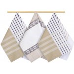 Bellatex Kuchyňská utěrka Káro zelená hnědá červená 50 x 70 cm sada 4 ks – Zboží Dáma