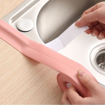 Těsnící ochranná vodotěsná rohová páska k vaně či sprchovému koutu, 3,2 m x 2,2 cm, růžová Sealing Strip Tape/3.2M (Length)x2.2cm (width) – Zboží Mobilmania