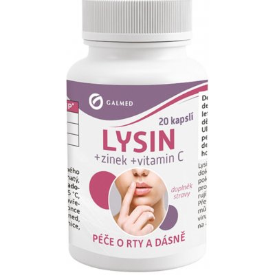 Galmed Lysin+zinek+vit.C 20 kapslí – Hledejceny.cz