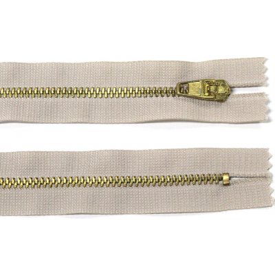 WICO Kovový zip no.3 nerozepínací 16cm béžový pískový (zlaté zoubky) – Hledejceny.cz