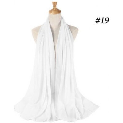 Šifónový šál přes společenské šaty Bílá – Zboží Dáma