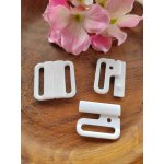 Zapínání plavkové šíře 25 mm plastové barva bílá – Zboží Dáma