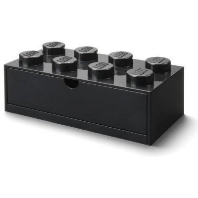 LEGO stolní box 8 se zásuvkou - černá