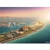 Tapety WEBLUX Samolepka fólie Palm Island in Dubai - 204150445 Palmový ostrov v Dubaji letecký pohled 100 x 73 cm