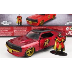Jada Chevrolet Camaro Coupe With Robin Figure 1969 Red 1:32