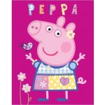 Carbotex Dětská dívčí fleecová deka Prasátko Peppa motiv modelka – Sleviste.cz