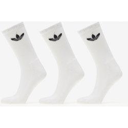 adidas Trefoil Cushion Crew Socks 3-Pack White