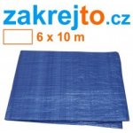 Toptrade Krycí plachta s oky, Modrá, 6 x 10 m, Standard – Zboží Dáma