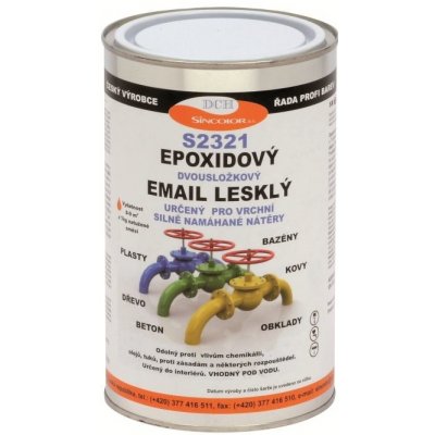 Sincolor Epoxidový vrchní email S 2321 1000 bílý , lesklý, 1kg – Hledejceny.cz