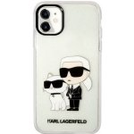 Pouzdro Karl Lagerfeld IML Glitter Karl and Choupette NFT iPhone 11 čiré – Hledejceny.cz