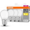 Žárovka Osram sada 3x LED žárovka E27, Mini, 4W, 470lm, 2700K, teplá bílá