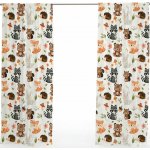 IMPAR Závěsy Zvířecí kamarádi (Rozměr : 140x250, Materiál: Interlock) – Hledejceny.cz
