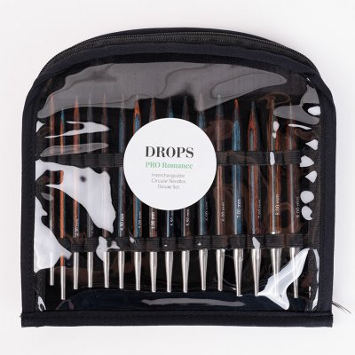 Sada kruhových jehlic DROPS Pro Romance Deluxe Set (3,5 - 8 mm) – Zboží Dáma