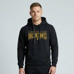 Mikina s kapucí Fighter s potiskem BOXING černá – Zboží Dáma