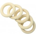 Natana dřevěné kroužky 40 mm sada 5 kusů – Zboží Dáma