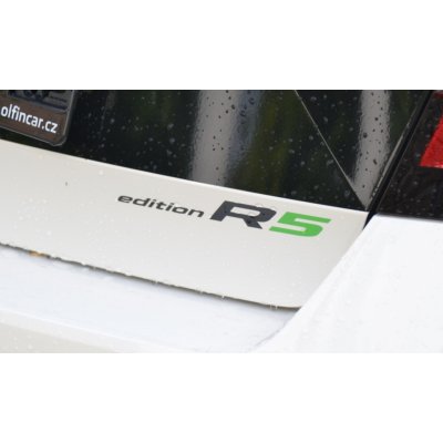 ŠKODA FABIA III R5-ZADNÍ NÁPIS edition R5 na PÁTÉ DVEŘE original - černo-zelená 6V6853431A 2D6 – Zboží Mobilmania