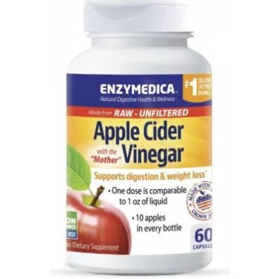 Enzymedica Apple Cider Vinegar 355 mg 60 kapslí – Hledejceny.cz