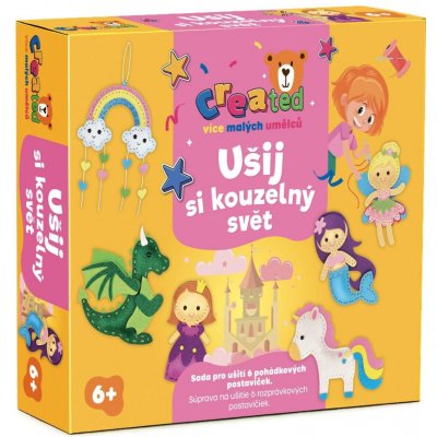 created Ušij si kouzelný svět pohádek kreativní sada v krabici 25x21cm – Hledejceny.cz
