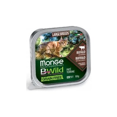 Monge BWILD Cat Grain Free LB ADULT Buvol se zeleninou 32 x 100 g – Zbozi.Blesk.cz