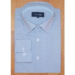 Villaro by MMER pánská košile dlouhý rukáv slim fit J017DSL