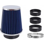 Filtr vzduchový UNI 120x130x90mm, modrý/chrom, adaptér 60, 63, 70mm, 86001 – Hledejceny.cz