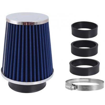Filtr vzduchový UNI 120x130x90mm, modrý/chrom, adaptér 60, 63, 70mm, 86001 – Hledejceny.cz