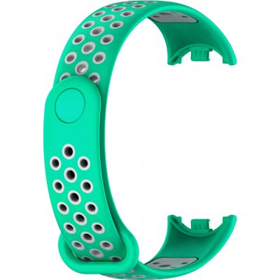 Drakero Silikonový řemínek performance pro Mi Band 8/9/10 tyrkysovo-bílý 20021 – Zboží Živě