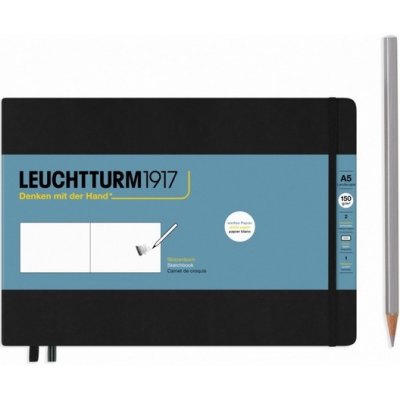 Leuchtturm1917 Skicák Landscape A5 Black 112 stran – Hledejceny.cz