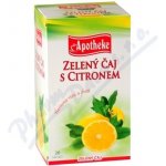 Apotheke Zelený čaj s citronem 20 x 2 g – Zbozi.Blesk.cz