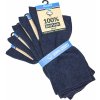 RS ponožky zdravotní 91009 klasické bez gumiček 5 párů riflově modré