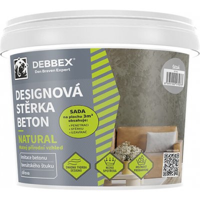 Den Braven 57131Q Designová stěrka BETON NATURAL 5 kg – Sleviste.cz