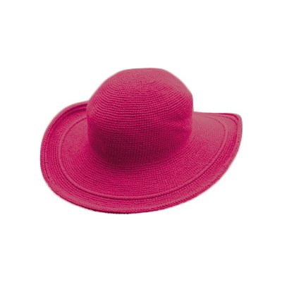 Foxgloves bavlněný háčkovaný klobouk růžový