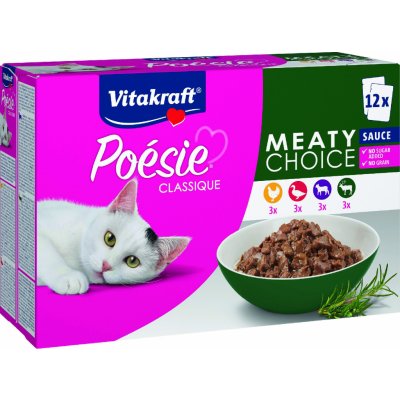 Vitakraft Cat Poésie Maso v omáčce 12 x 85 g – Sleviste.cz