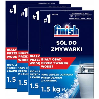 Finish Hrubozrnná ochranná sůl do myčky nádobí 4 x1,5 kg – Zboží Mobilmania