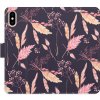 Pouzdro a kryt na mobilní telefon Apple Pouzdro iSaprio Flip s kapsičkami na karty - Ornamental Flowers 02 Apple iPhone X / XS