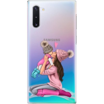 Pouzdro iSaprio - Kissing Mom - Brunette and Girl - Samsung Galaxy Note10