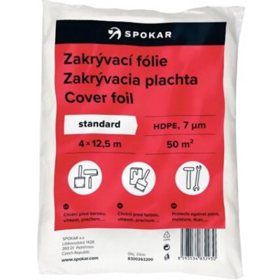 Zakrývací fólie 4x12,5m HDPE-7MY – Hledejceny.cz