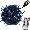 Vánoční osvětlení Voltronic 59756 Vánoční LED osvětlení 5 m studená bílá 50 LED + ovladač zelený kabel