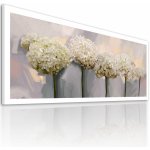 Obraz na plátně HORTENZIE bílé květy B různé rozměry Ludesign ludesign obrazy: 120x50 cm – Hledejceny.cz